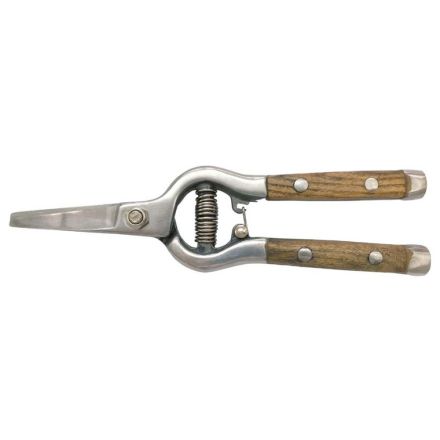 FORBICE PER FIORI CON MANICO IN LEGNO 20,5CM